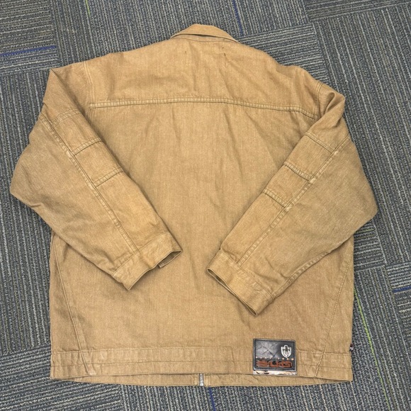 Phat Farm Sport Utility Garments Zip Up Jacket Mens XL Beige Camo Pocket - Picture 2 of 10